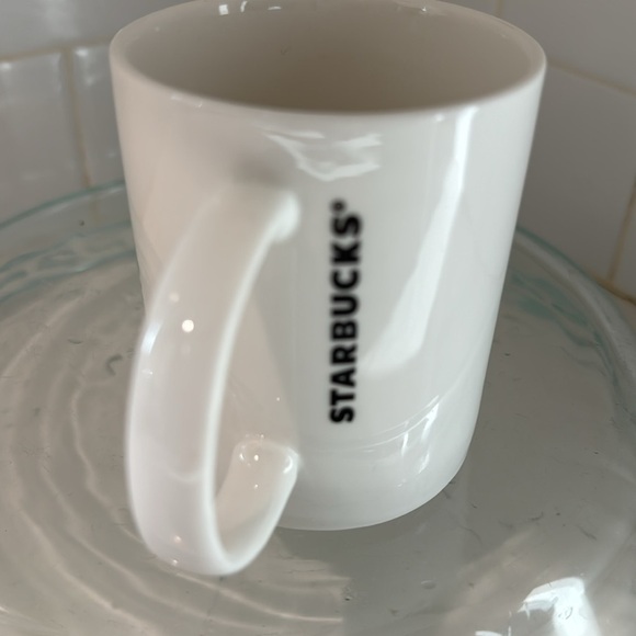Starbucks Classic White Mug With Green Siran logo 2011 Coffee Tea 8oz - Picture 2 of 7